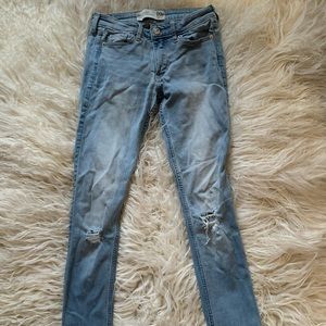 Abercrombie Super Skinny 00R Jeans Light Wash